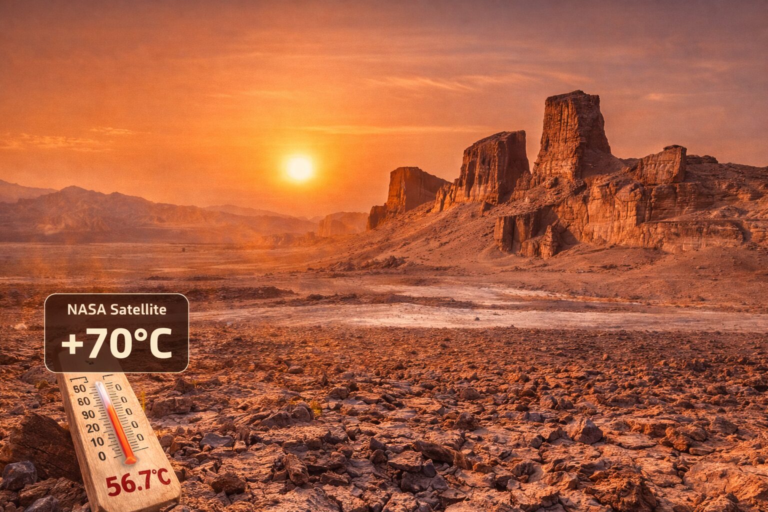 Sa mạc Lut: Nơi nóng nhất Trái Đất và những sự thật khó tin