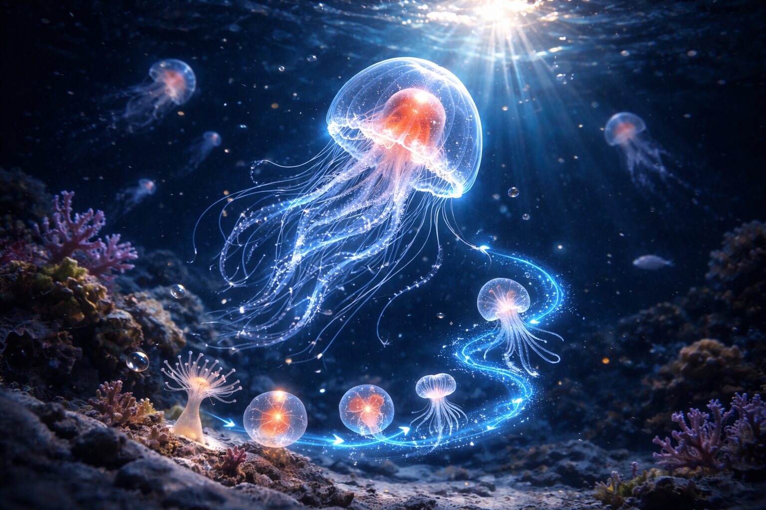 Sứa bất tử tồn tại thật không? Câu chuyện kỳ lạ của loài sinh vật không bao giờ chết