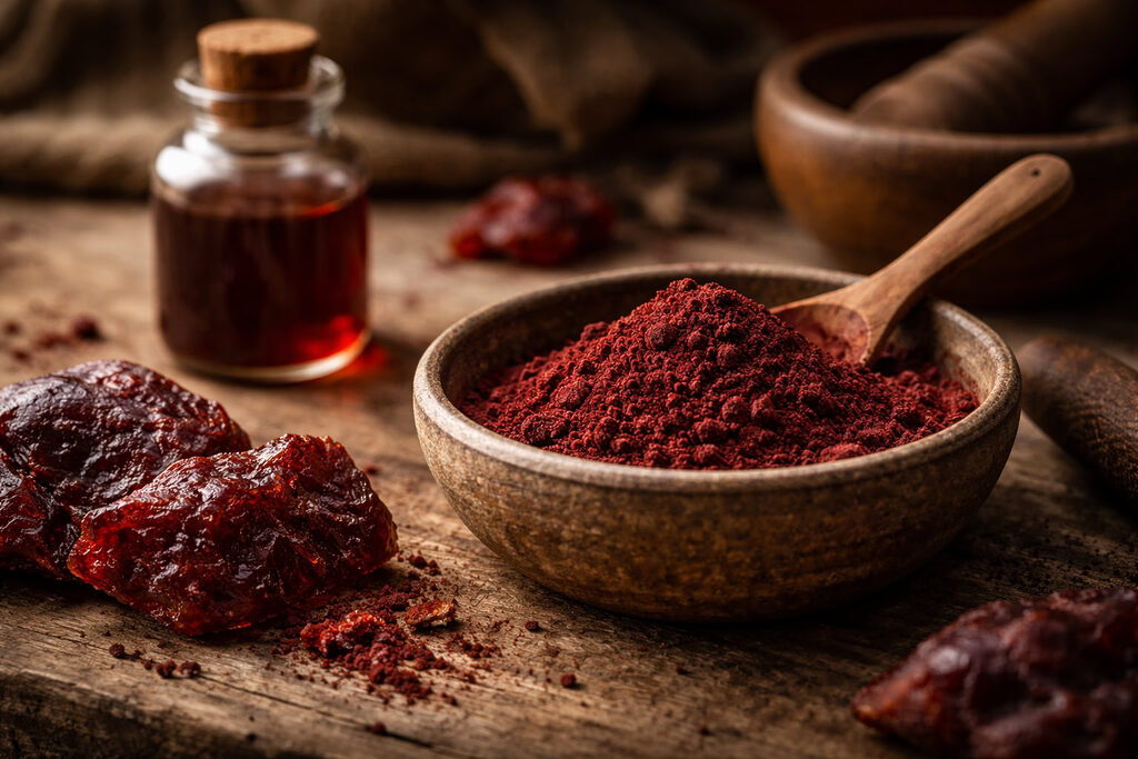 Nhựa cây máu rồng được sử dụng làm thuốc và chất nhuộm tự nhiên