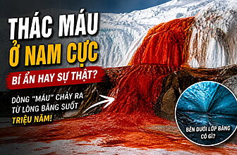 Thác máu ở Nam Cực: dòng “máu” chảy giữa băng trắng là gì?
